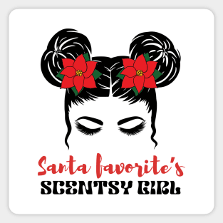 messy bun christmas scentsy independent consultant Sticker